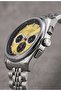 San Diego Men's Watch 43mm Yellow Dial Silver Steel Band Multifunction - 3