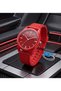 San Diego 39mm Unisex Red Silicone Band Sports Watch – Neon Red Casual Design Everyday Wristwatch - 5