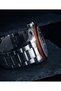 Milano Men's Wristwatch 40 mm Steel Band Navy Blue Dial Orange Detail Calendar 3 Atm - 3