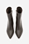 Women's Thick Heeled Pointed Toe Boots Simva Brown - 6