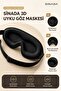 Premium 3D Sleep Eye Mask, 100% Light Blocking, Memory Foam Sleep Band - 2