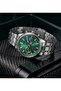 Function Men's Wristwatch 44 mm Multifunctional Colorful Glass Steel Band Quartz - 2