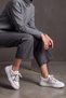 Women's High Sole Sneakers Linen Fabric Lace-Up Sports Shoes Hesna Gray - 2
