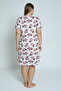 Women's Plus Size Viscose Combed Cotton Fabric Patterned Nightgown 13659 - 7