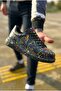 Pittura high quality alexandre sole special printed men's sneaker yellow blue red