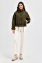 Women's Snap Fastener Premium Ray Stitched Quilted Coat - 2