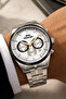 Functional Steel Cord, Steel Case Men's Wristwatch Bracelet Gift Silver-White Sdslz00 - 4