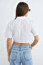 Double Pocket Tie Front Crop Shirt - 6