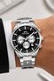 Functional Steel Cord, Steel Case Men's Wristwatch Bracelet Gift Silver-Black Sdslz00