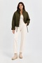 Women's Snap Fastener Premium Ray Stitched Quilted Coat