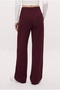 Lycra Series Viora Light Pleated Stretchy Burgundy Palazzo Pants - 6
