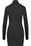 Ls Woven Label 2X2 Rib Mini Women's Dress - 3
