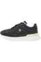 Women's Lace-Up Gold Detailed Thick Sole Sneaker - Black