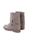 Women's Mink Buckle Accessory Boots - 6