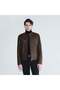 Men's Brown Judge Collar Fit Leather Jacket - 2