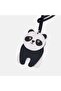 Leather Charm with Black Panda Figure - 6