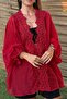 Red Shirt with Lace Collar Per5108 - 2