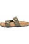 Women's Brand Logo, Stylish Appearance, Comfortable Sole, Suitable for Daily Use, Khaki Green Slippers - 5