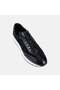 Men's Black Lace-Up Leather Sneaker with Suede Detail - 7