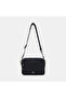 Women's Black Double-Eye Leather Messenger Bag - 2