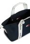 Women's Navy Blue Handbag with Brand Logo, Suitable for Daily Use - 2