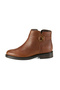 Vesla Tan Women's Leather Boots with Metal Accessories - 3