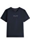 Men's Brand Logo T-Shirt in Navy Blue, Suitable for Daily Use