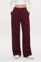 Lycra Series Viora Light Pleated Stretchy Burgundy Palazzo Pants