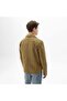 Men's Mustard Shirt Collar Nubuck Jacket - 3