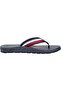 Men's Brand Logo Blue Slippers Suitable for Daily Use