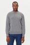 Men's Brand Logo Embroidered Round Neck Stylish Appearance Suitable for Daily Use Gray1 Sweater