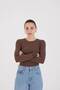 Crew Neck Basic Blouse B1496-Asn75 - 3