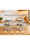 2 Pieces 3-Tier Plate Holder Metal Cabinet Organizer Countertop Bathroom Plate Cup Organization Metal Rack