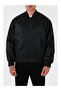 Men's Stylish Black Coat with Brand Logo, Suitable for Winter Use