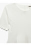 Slim Fit Crew Neck Short Sleeve Peplum Blouse - 7