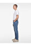 Regular Waist Pocketed Cotton Slim Fit Jean Trousers - Brad Jean - 2