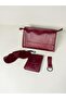 100% Genuine Crazy Cowhide Leather (Handbag, Wallet, Glasses Case, Keychain) Set Stylish and Minimalist - 2