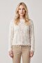 Women's Sweater with Pompoms on the Sleeves