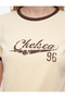 Regular Fit Ribbed Cotton Crew Neck Short Sleeve Printed T-Shirt - 4