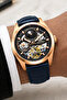 Leather Cord Automatic Mechanism Men's Wristwatch, with Bracelet Gift Laci-Rose Sdslz010