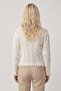 Women's Sweater with Pompoms on the Sleeves - 3