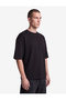 Label Detailed Three Yarns Comfortable Fit Crew Neck Short Sleeve Sweatshirt - 2