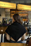 Self-Knitted Patterned Triangle Women's Shawl - 3