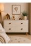 Set of 4 Brown Heart-Formed Handles Children's Room Knitted Patterned Decorative Drawer Handles with Heart Figures - 2