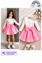 Festive Girls' Top and Bottom Set