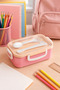 Steel Lunch Box with 2 Compartments, Fork and Spoon, Camping Food Container with Air Lock, Microwave Safe, Bpa Free - 3