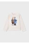Girl's Long Sleeve T-Shirt Cream - 5