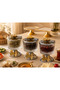 Timeless Silver Colored 3-Piece Magnolia Bowl - Ice Cream and Sugar Bowl with Butterfly Lid - 3