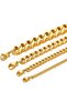 70CM 28inch 7MM 3.5-7MM Stainless Steel Cuban Chain Necklaces For Men Women Gold Color Curb Link Cha - 2