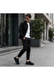 Black Leather Men's Shoes - Comfortable Daily Sports Shoes with Orthopedic Support Ba0307 - 7